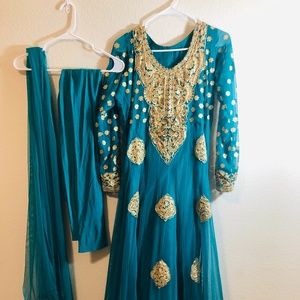 Desi Indian Floor touch Anarkali